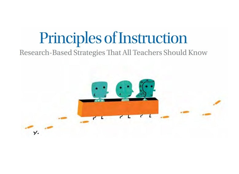 Teachers Guide - Principles of Instruction